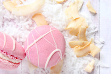 Load image into Gallery viewer, Strawberry Coconut Cream Macarons