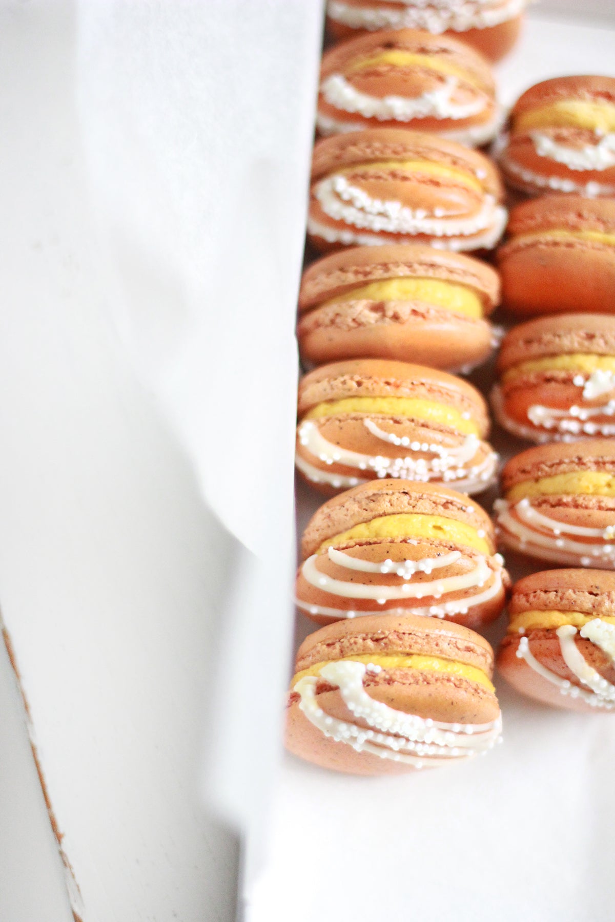 Pumpkin Spice Latte Macarons