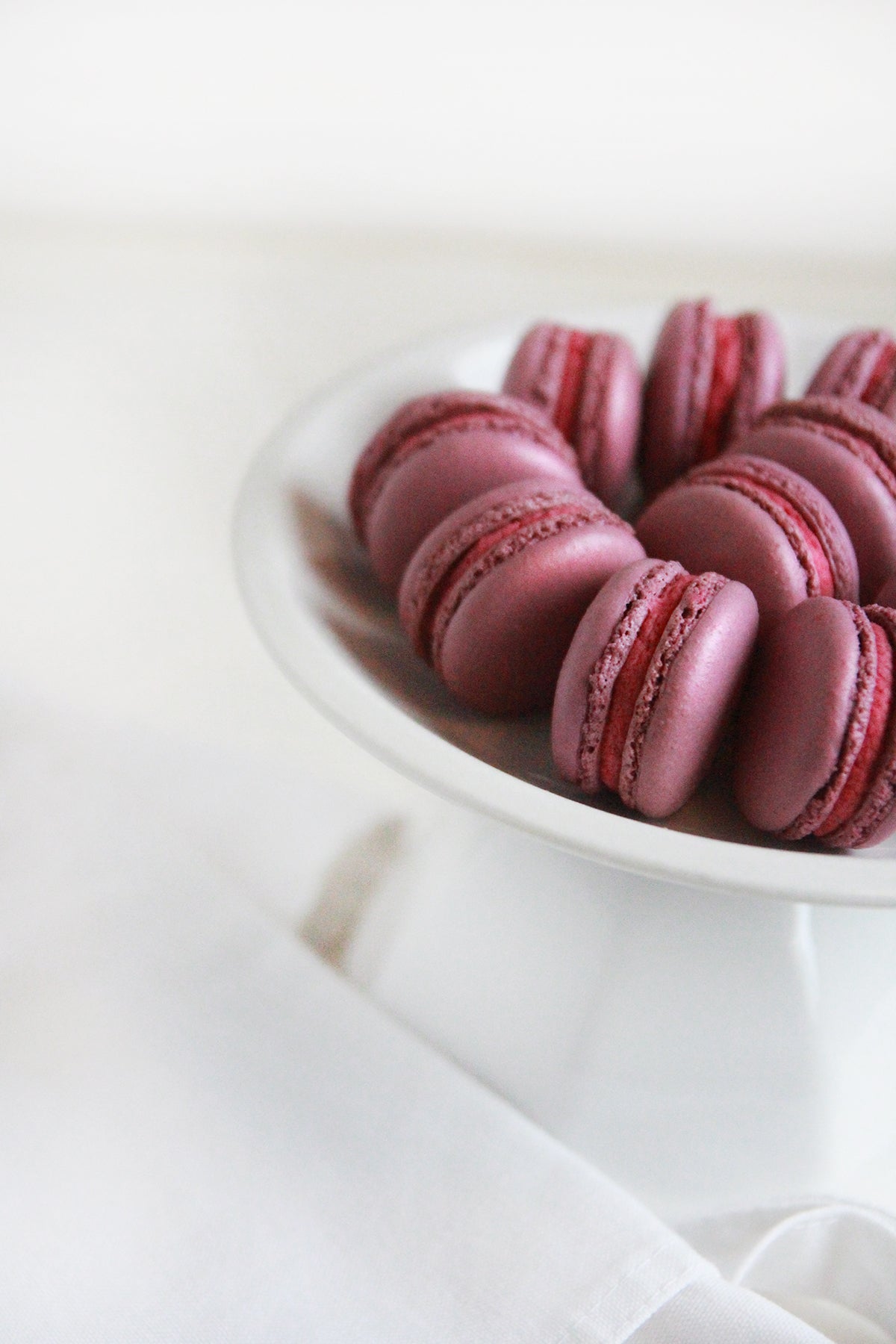 Black Currant Macarons