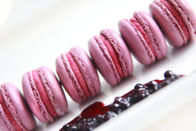 Load image into Gallery viewer, Black Currant Macarons
