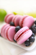 Blueberry Lime Macarons