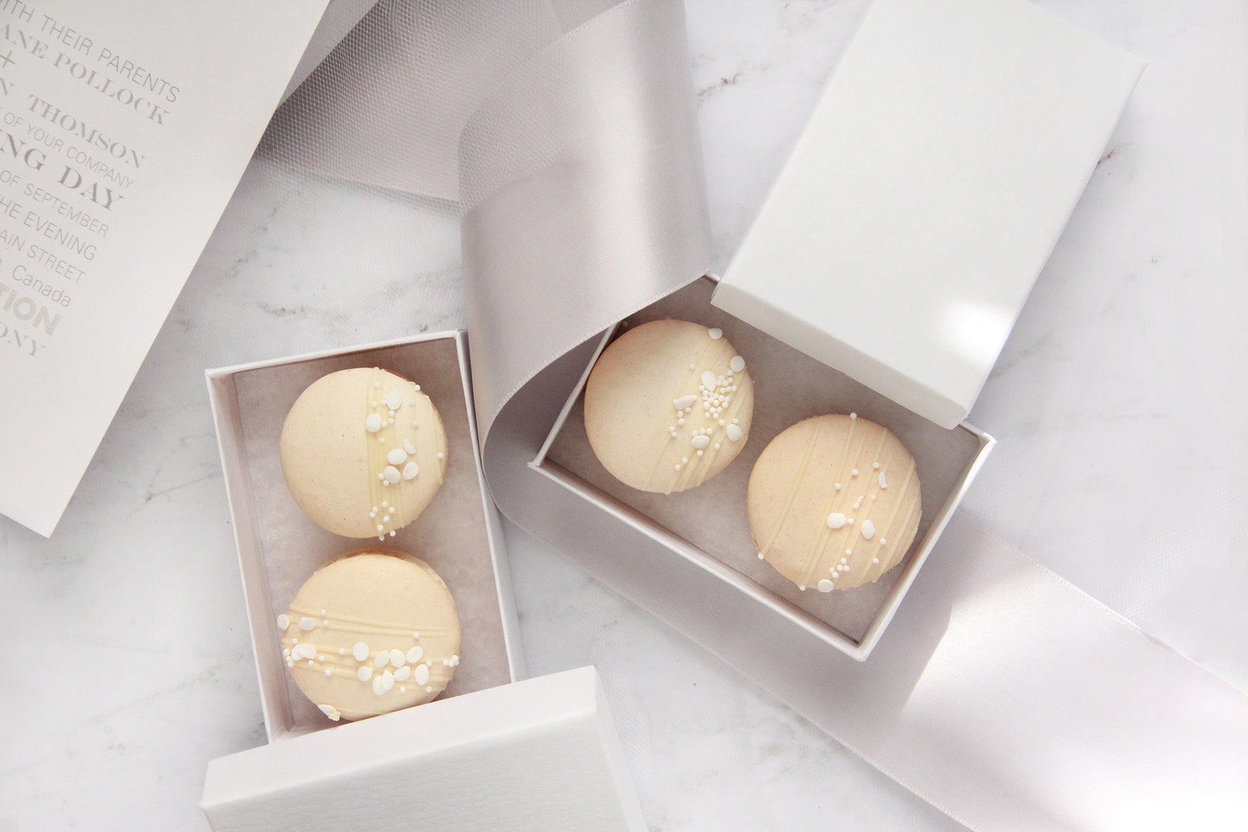 Two Piece Macaron Favours