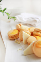 Mango Ganache Macarons