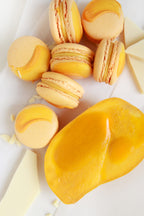 Mango Ganache Macarons