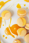 Mango Ganache Macarons