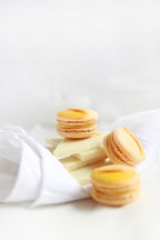 Mango Ganache Macarons
