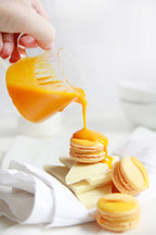 Mango Ganache Macarons