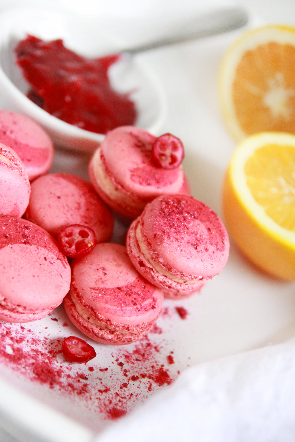 2026 Cranberry Orange Macarons