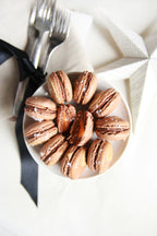 Chocolate Caramel Sea Salt Macarons
