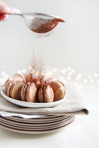 Chocolate Caramel Sea Salt Macarons