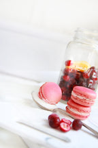 Cranberry Orange Macarons
