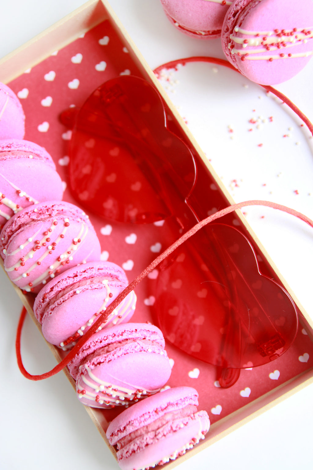 Raspberry White Chocolate Macarons