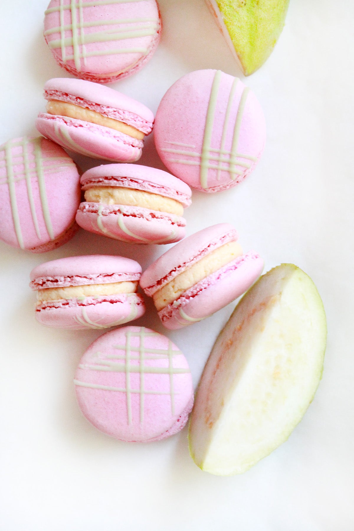 Pink Guava Macarons