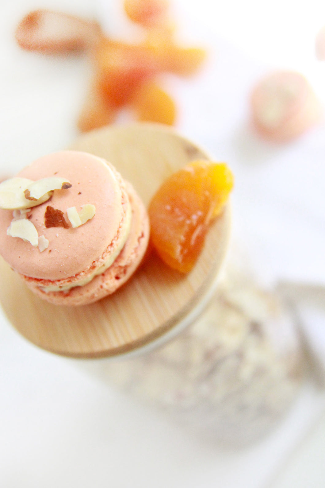 Apricot and Almond Macarons