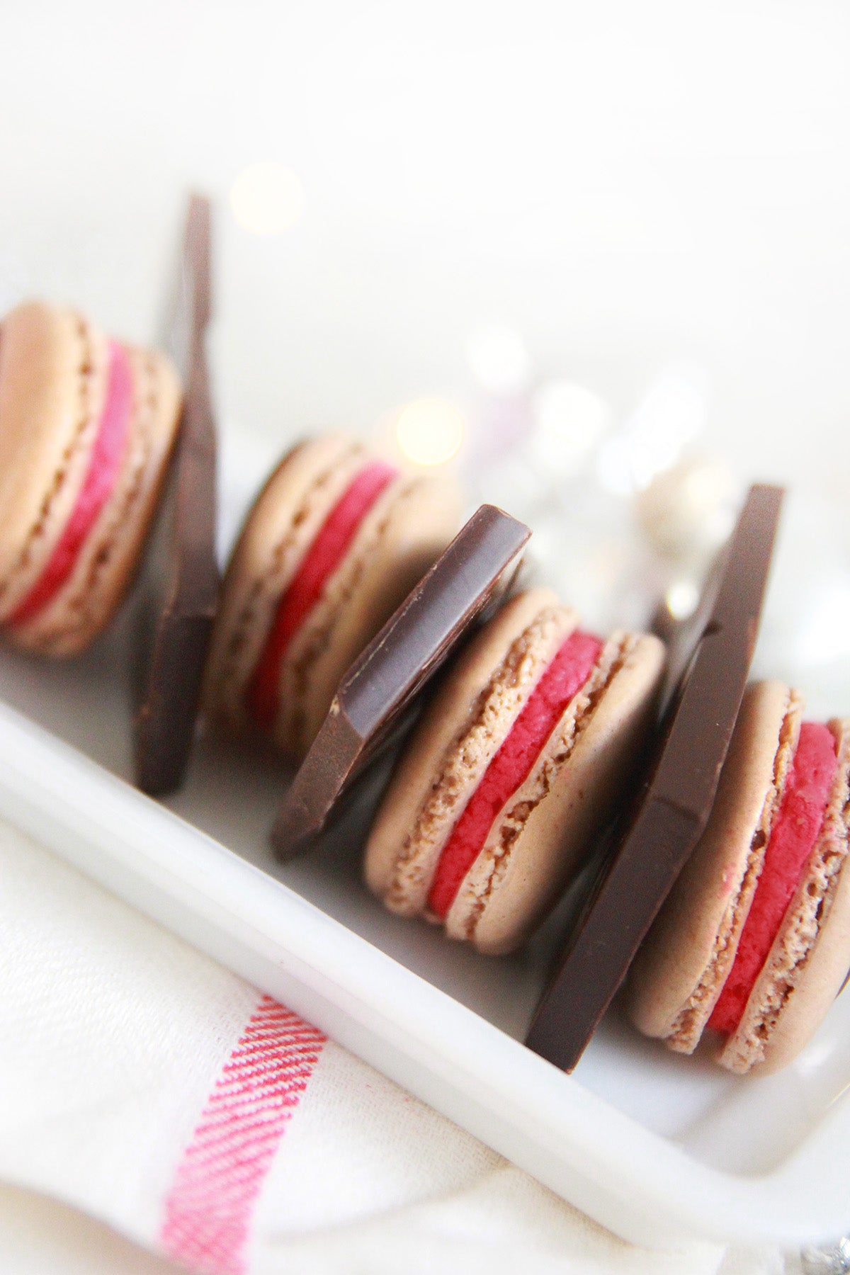 Morello Cherry Macarons