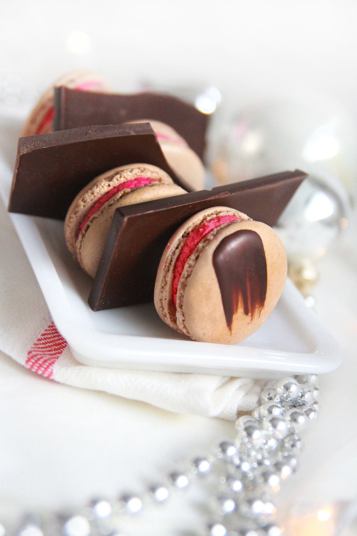 Morello Cherry Macarons