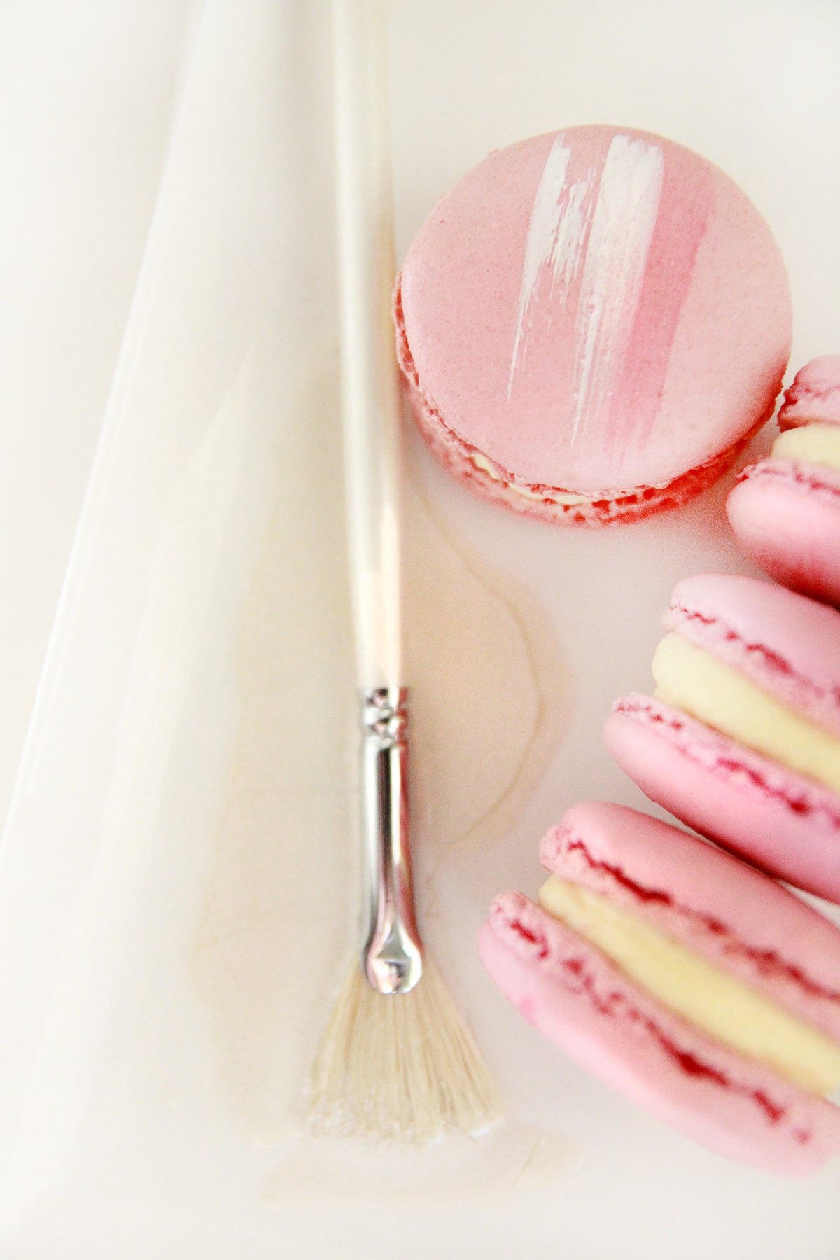Lychee-Rose Macarons