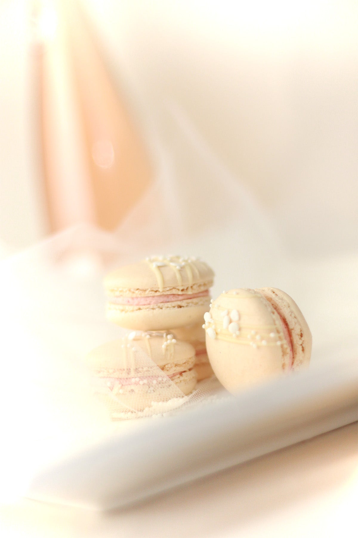 Pink Champagne Macarons