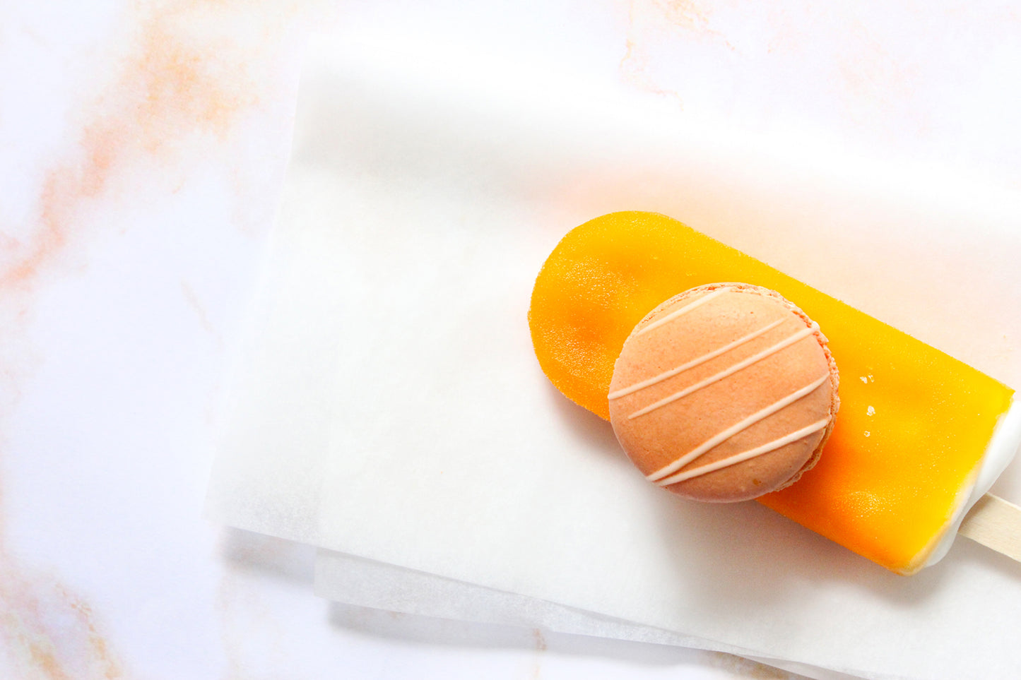Orange Creamsicle Macarons