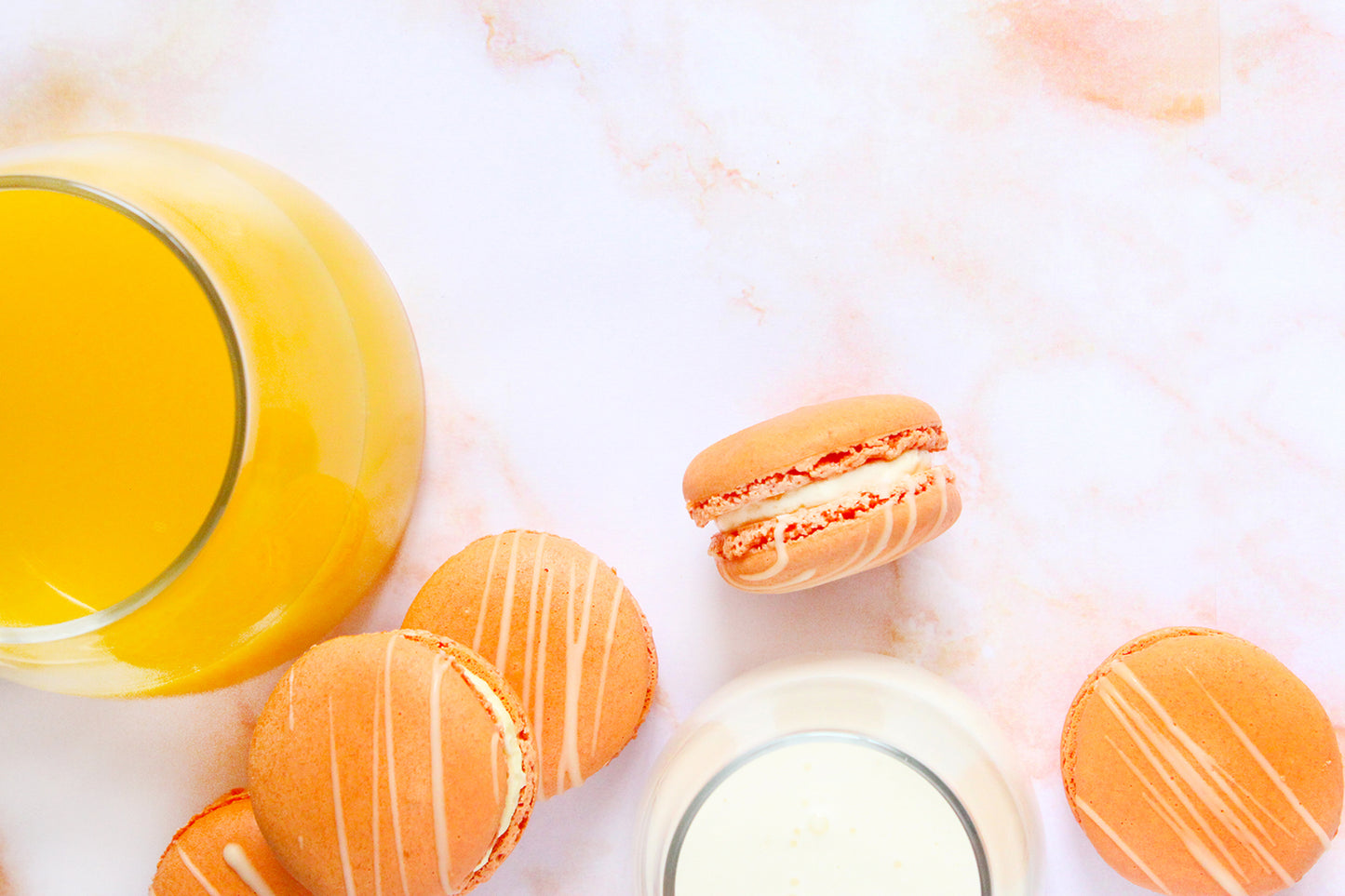 Orange Creamsicle Macarons