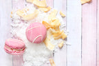 Strawberry Coconut Cream Macarons