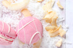 Strawberry Coconut Cream Macarons