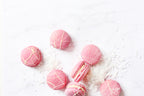 Strawberry Coconut Cream Macarons