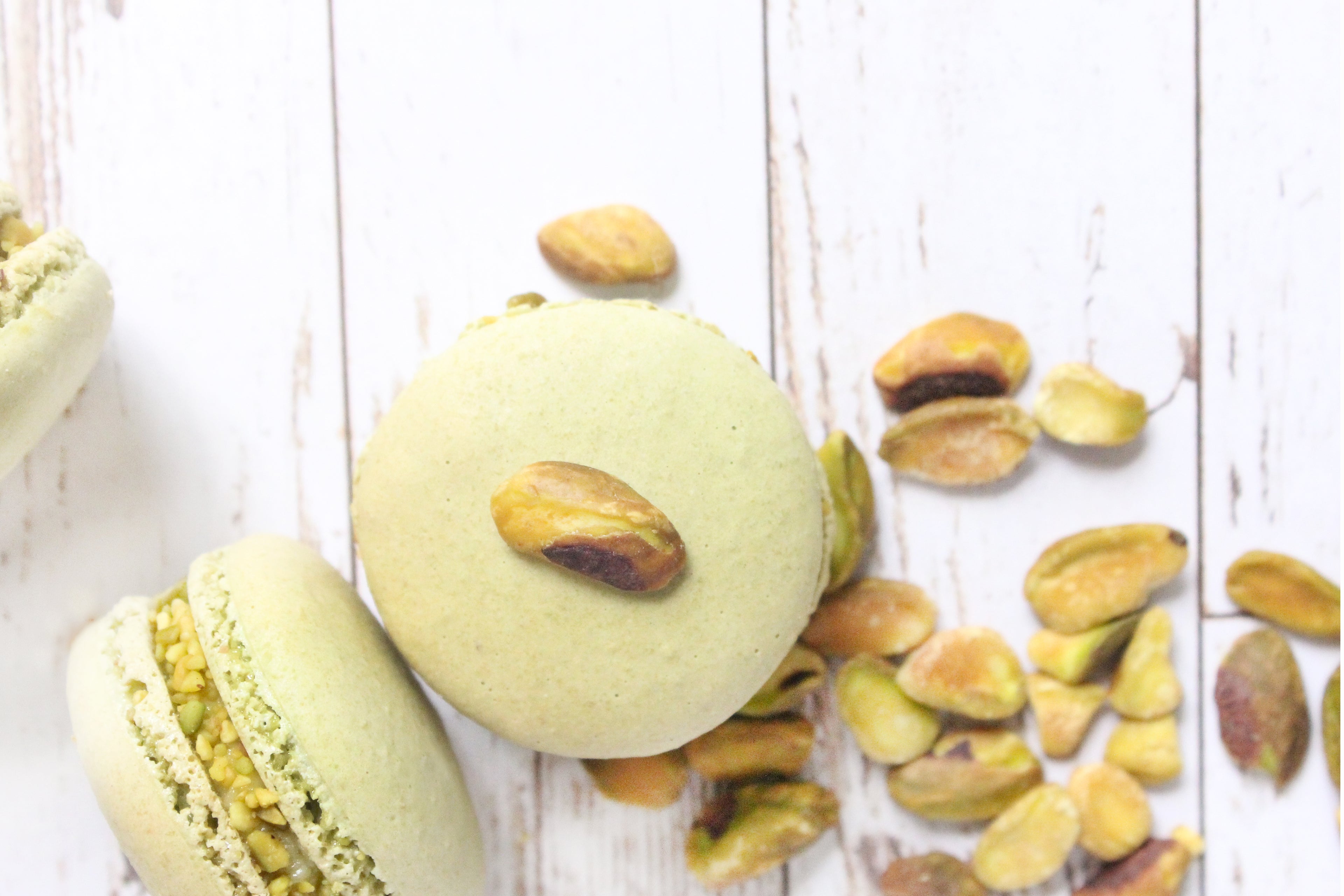 Pistachio Macarons