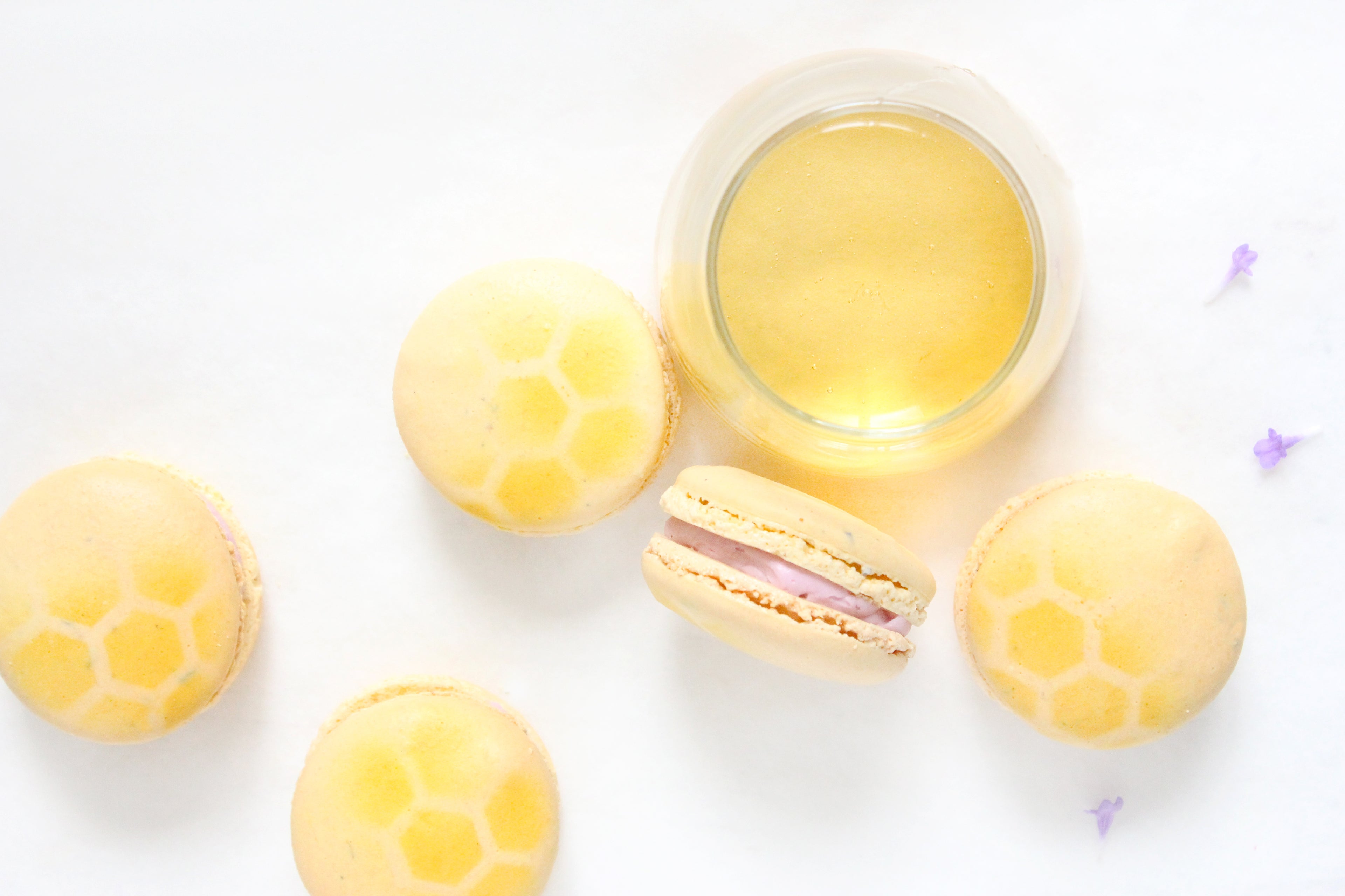 Honey Lavender Macarons