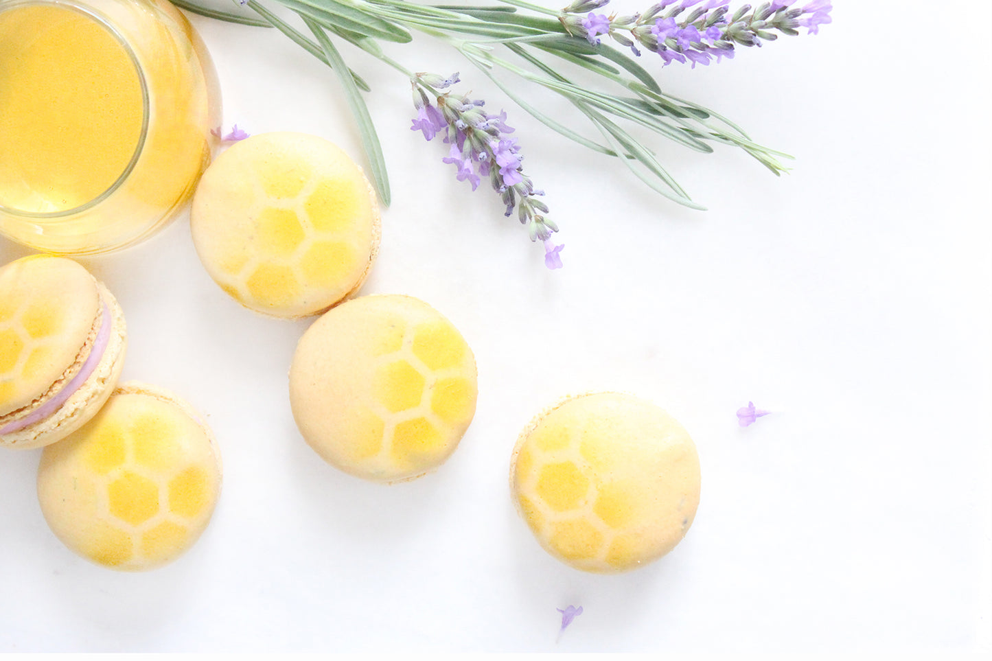 Honey Lavender Macarons