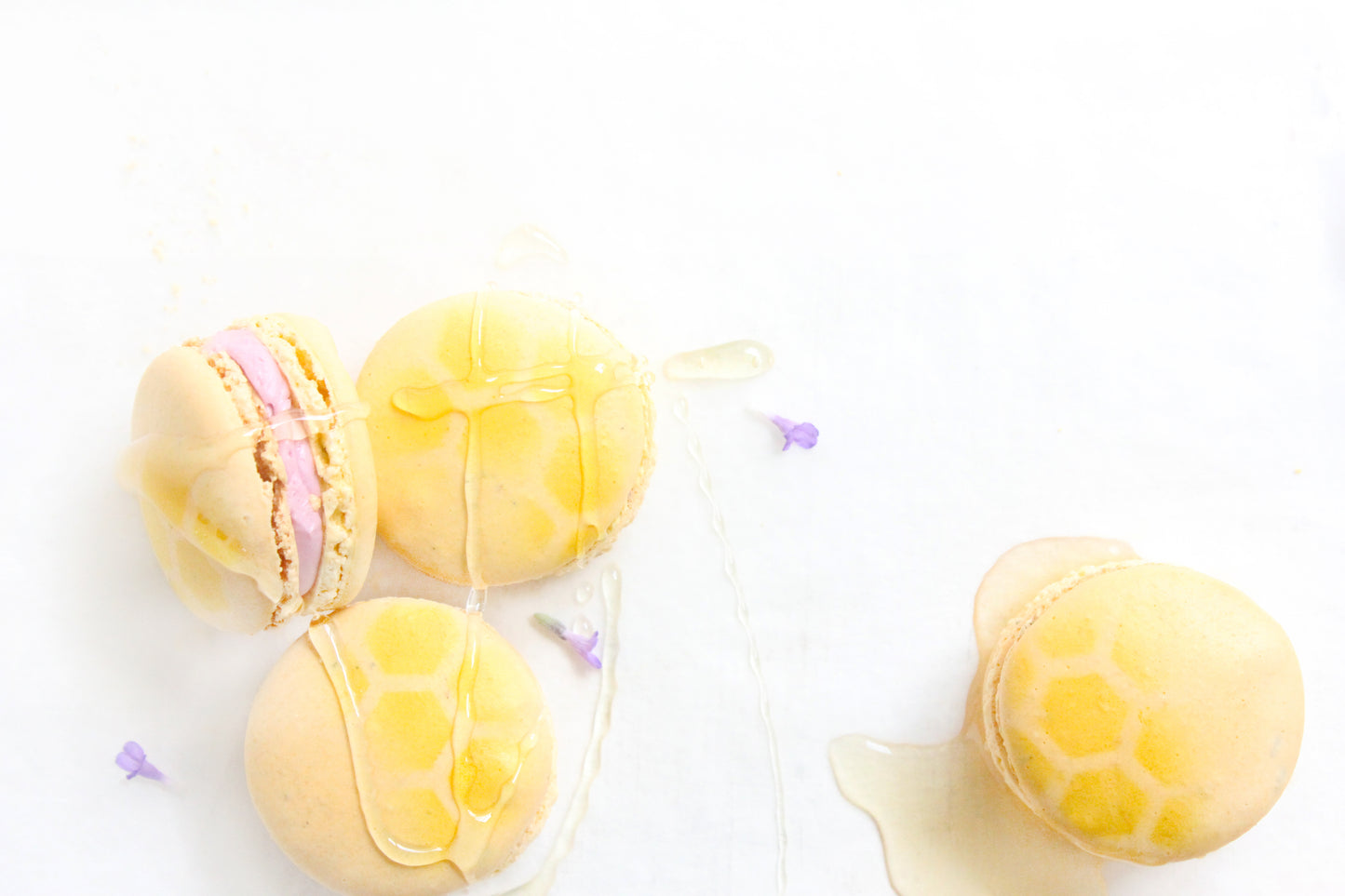 Honey Lavender Macarons