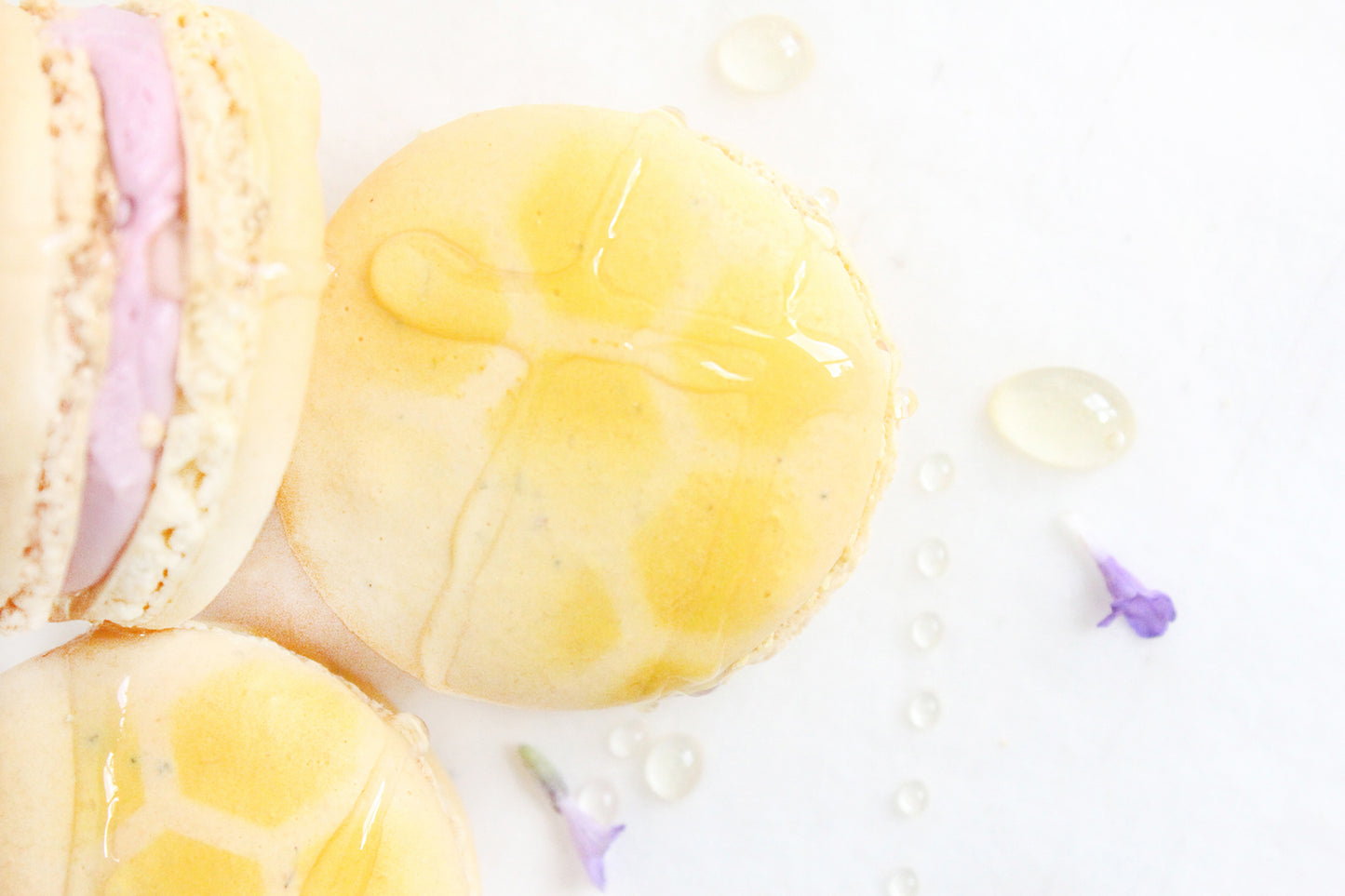 Honey Lavender Macarons