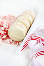 Load image into Gallery viewer, Candy Cane Macarons
